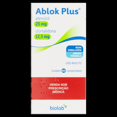 Ablok plus 25/12,5 mg com 60 cp s bil