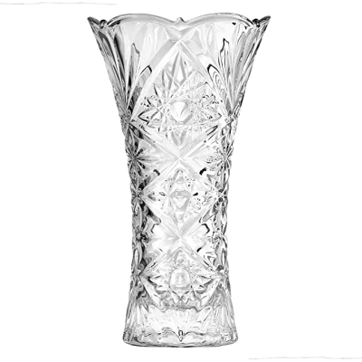 Vaso de vidro transparente